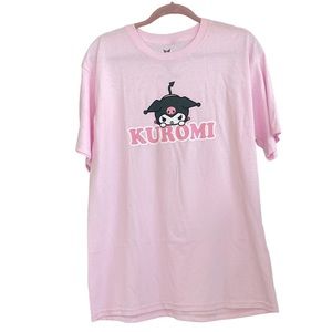 Kuromi Pink Oversized Short Sleeve Shirt— Y2K Kawaii Lolita Style NWOT